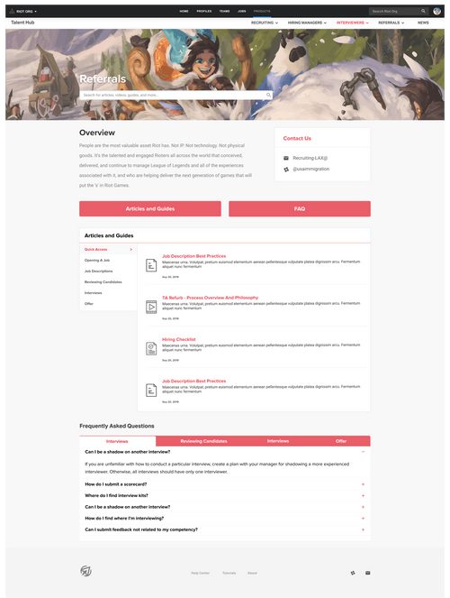 Hiring managers audience page
